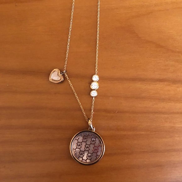 Michael Kors rose gold heart charm necklace - Picture 4 of 5